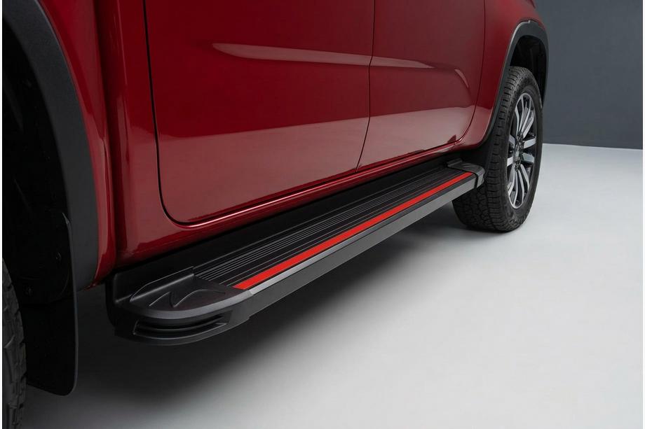 Volkswagen Amarok 2022- Pedane Laterali Maya Red (2 pz, Alluminio) Foto 1