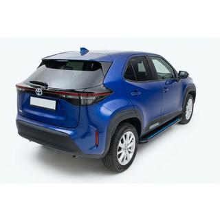 Pedane Laterali Maya Blue (2 pz, Alluminio) Toyota Yaris/Yaris Cross (XP210) 2020- foto 1