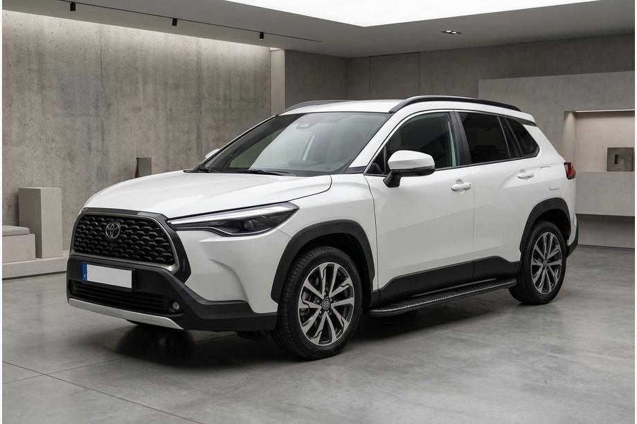 Toyota Corolla Cross 2020- Pedane Laterali Bosphore Black (2 pz, Alluminio) Foto 1