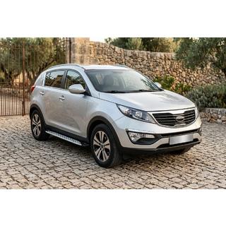 Pedane Laterali Shining V1 (2 pz, Alluminio) Kia Sportage 2010-2015 foto 1