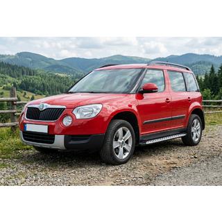 Pedane Laterali Shining V1 (2 pz, Alluminio) Skoda Yeti 2009-2017 foto 1
