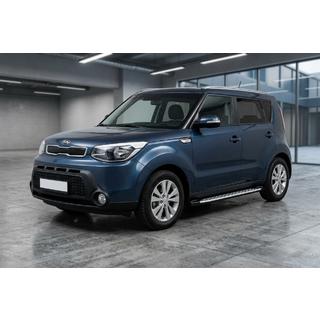 Pedane Laterali Shining V1 (2 pz, Alluminio) Kia Soul II 2013-2018 foto 1
