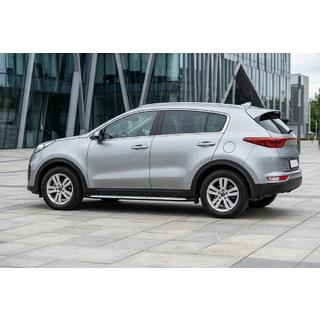 Pedane Laterali Shining V1 (2 pz, Alluminio) Kia Sportage 2015-2021 foto 1