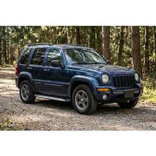 Pedane Laterali Shining V1 (2 pz, Alluminio) Jeep Cherokee/Liberty 2002-2007 foto 1