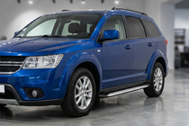 Fiat Freemont 2011-2016 Pedane Laterali Shining V1 (2 pz, Alluminio) foto 1
