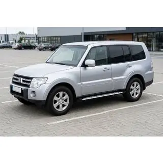 Pedane Laterali Shining V1 (2 pz, Alluminio) Mitsubishi Pajero Wagon IV 2006-2021 foto 1
