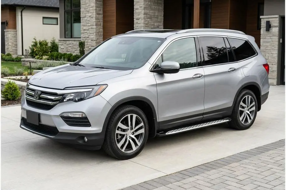 Honda Pilot 2015-2022 Pedane Laterali Shining V1 (2 pz, Alluminio) Foto 1