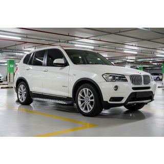 Pedane Laterali Shining V1 (2 pz, Alluminio) BMW X3 F25 2011-2018 foto 1