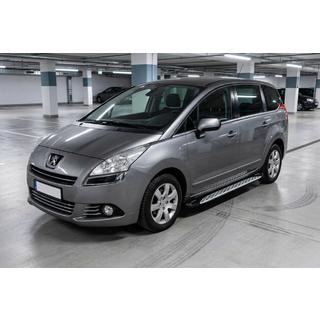 Pedane Laterali Shining V1 (2 pz, Alluminio) Peugeot 5008 2009-2016 foto 1
