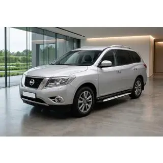 Pedane Laterali Shining V1 (2 pz, Alluminio) Nissan Pathfinder R52 2012-2021 foto 1