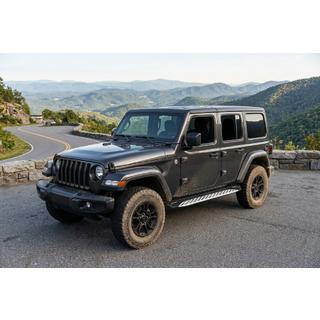 Pedane Laterali Shining V1 (2 pz, Alluminio) Jeep Wrangler 2018- foto 1