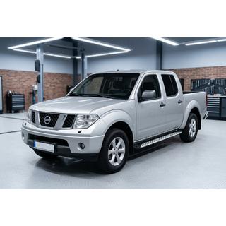 Pedane Laterali Shining V1 (2 pz, Alluminio) Nissan Navara 2006-2015 foto 1