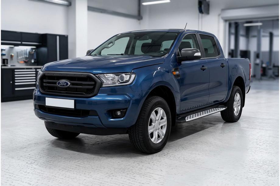Ford Ranger 2011–2022 Pedane Laterali Shining V1 (2 pz, Alluminio) Foto 1
