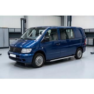 Pedane Laterali Shining V1 (2 pz, Alluminio) Mercedes Vito W638 1996-2003 foto 1