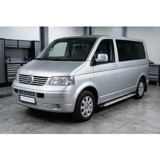 Pedane Laterali Shining V1 (2 pz, Alluminio) Volkswagen T5 Transporter 2003-2010 foto 1