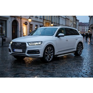 Pedane Laterali Shining V1 (2 pz, Alluminio) Audi Q7 2015–2026 foto 1