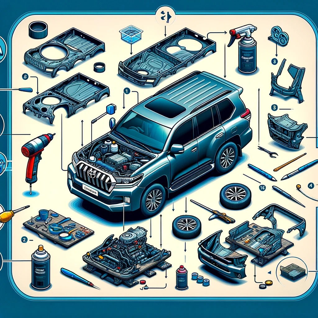 Semplificare il processo di installazione di un kit carrozzeria su una Toyota Land Cruiser 200