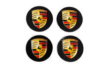 Porsche Copri mozzo ruota 76/71mm neri (set 4 pezzi) foto 2