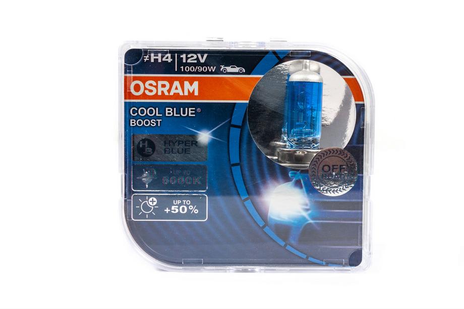 Lampadine fari Osram H4 100/90W Cool Blue Hyper 62193CBB (2 pz) Foto 1