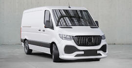 Mercedes Sprinter W907/W910 2018- Paraurti anteriore con griglia ABS (primer per verniciatura) foto 7