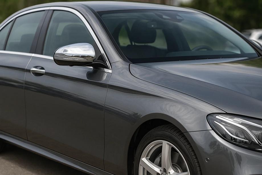 Mercedes E-class W213 2016-2023 Coperture Specchietti (2 pz, Acciaio Inox) Foto 1