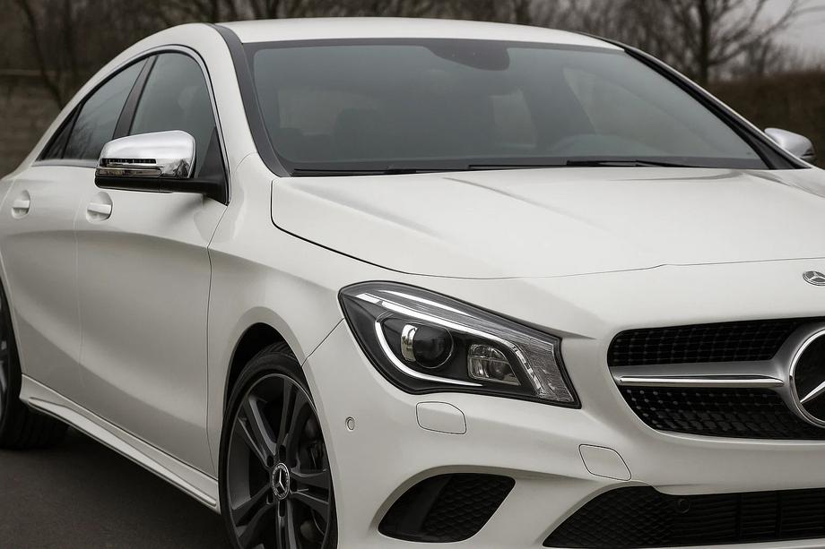 Mercedes CLA C117 2013-2019 Coperture Specchietti (2 pz, Acciaio Inox) Foto 3