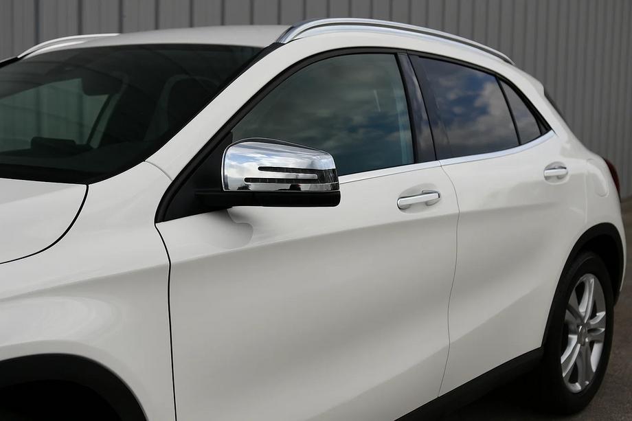 Mercedes GLA X156 2014-2019 Coperture Specchietti (2 pz, Acciaio Inox) Foto 1