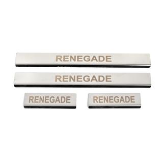 Coperture Battitacco (4 pz, Acciaio Inox) Jeep Renegade 2014- foto 1