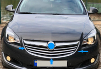 Opel Insignia 2008-2017 Coperture Griglia Cromate (2014-2017, Acciaio Inox) foto 3