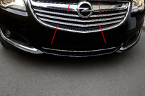Opel Insignia 2008-2017 Coperture Griglia Cromate (2014-2017, Acciaio Inox) foto 1
