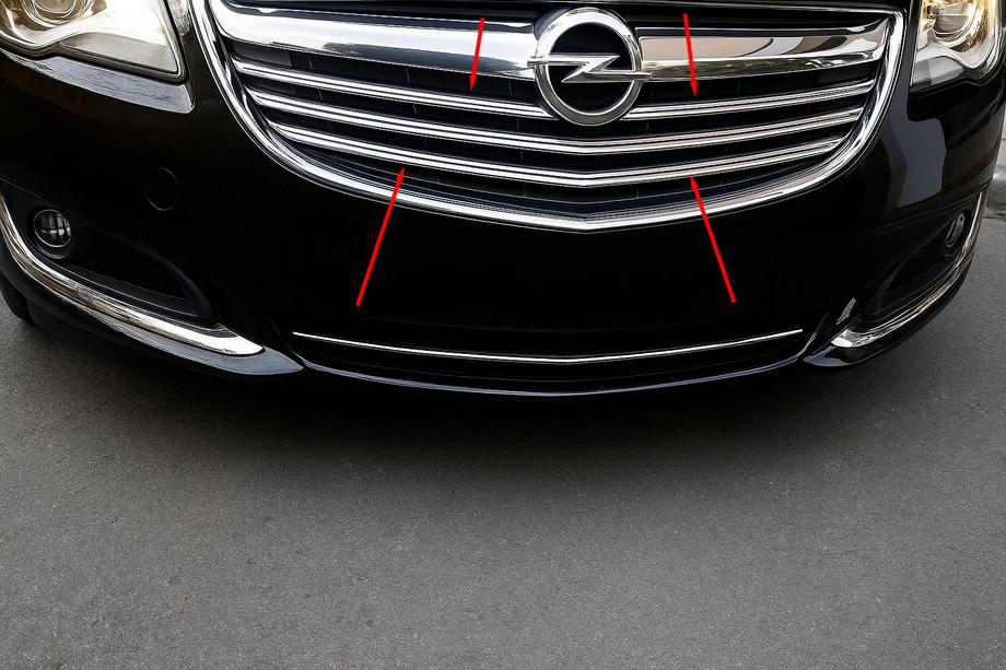 Opel Insignia 2008-2017 Coperture Griglia Cromate (2014-2017, Acciaio Inox) Image