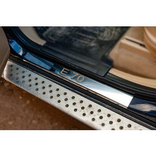 Coprisoglia porte (4 pz, acciaio inox) BMW X5 E70 2007-2013 foto 1