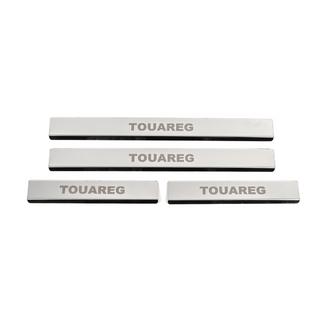 Battitacco in acciaio inox Carmos V1 (4 pz) Volkswagen Touareg 2010-2018 foto 1