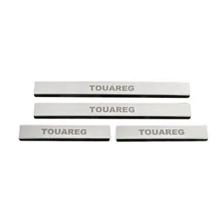 Battitacco in acciaio inox Carmos V1 (4 pz) Volkswagen Touareg 2010-2018 foto 1