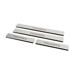 Battitacco in acciaio inox Carmos V1 (4 pz) Volkswagen Touareg 2010-2018 foto 2