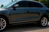 Audi Q3 2011-2019 Modanature Porte Acciaio Inox (4 pz) foto 1