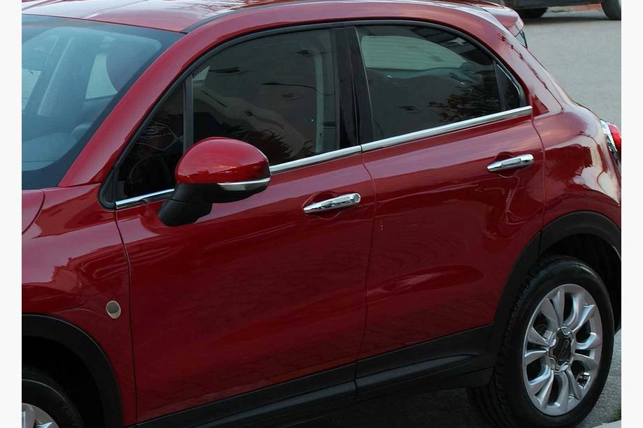 Fiat 500X 2014-2024 Modanature finestrini acciaio inox (4 pz) Image