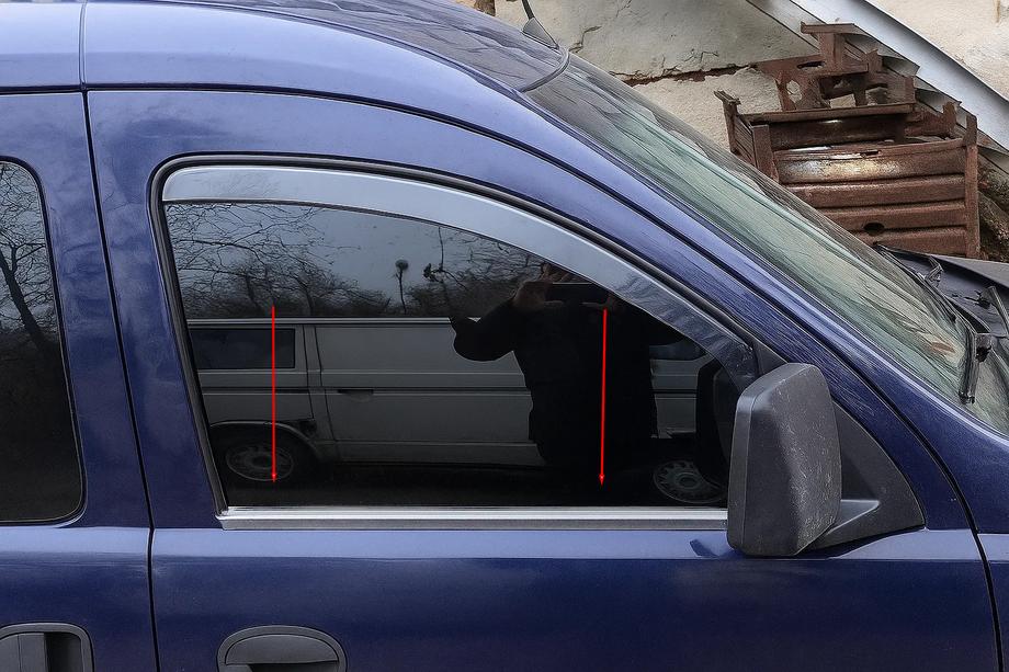 Opel Combo 2002–2012 Modanature finestrini in acciaio inox (2 pz) Foto 1