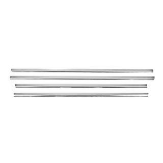 Modanature finestrini acciaio inox (4 pz) foto 2