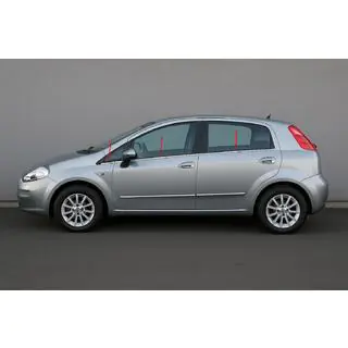 Cornici finestrini Carmos (6 pz, acciaio inox) Fiat Punto Grande/EVO 2006-2018 foto 1