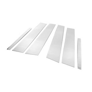 Coperture montanti porta in acciaio inox Renault Megane III 2009-2016 foto 3