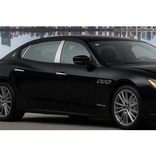 Coperture montanti porta in acciaio inox (4 pz) Maserati Quattroporte 2013-2023 foto 1