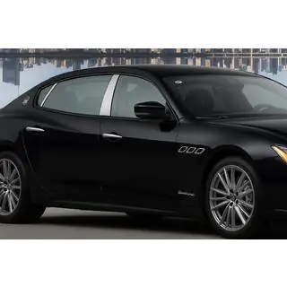Coperture montanti porta in acciaio inox (4 pz) Maserati Quattroporte 2013-2023 foto 1