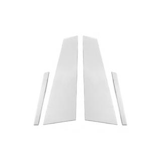 Coperture montanti porta in acciaio inox (4 pz) Maserati Quattroporte 2013-2023 foto 2
