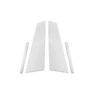 Coperture montanti porta in acciaio inox (4 pz) Maserati Quattroporte 2013-2023 foto 2