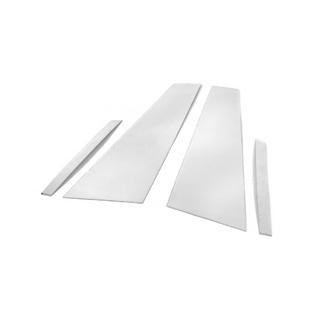 Coperture montanti porta in acciaio inox (4 pz) Maserati Quattroporte 2013-2023 foto 3