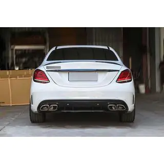 Kit carrozzeria con diffusore (design AMG C63 2018-2021) Mercedes C-сlass W205 2014-2021 foto 4