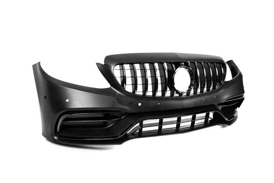 Mercedes C-class W205 2014-2021 Kit carrozzeria con diffusore (design AMG C63 2018-2021) Foto 12