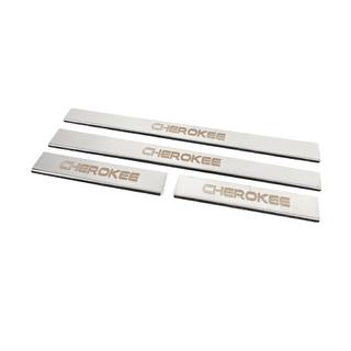 Battitacco Carmos V-2 (4 pz, acciaio inox) Jeep Grand Cherokee WK 2004-2010 foto 2