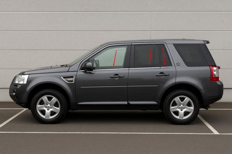 Land Rover Freelander II 2006–2014 Cornici finestrini acciaio inox (6 pz) Image